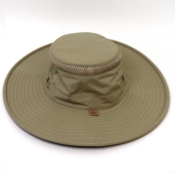 Tilley Hat The Airflo Size 7 Unisex Tan Nylon Polyester - Picture 1 of 8